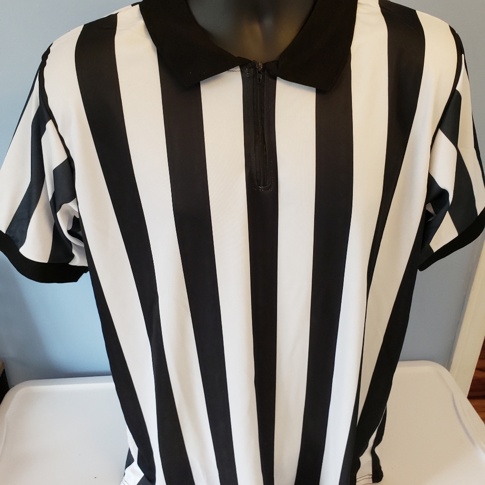 Men's Black & White Stripe Referee/Umpire